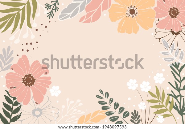 Flower Background Design Vector Design Templates Stock Illustration 1948097593