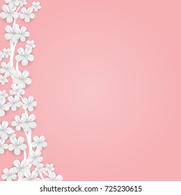 Flower Banner Background Stock Illustration 725230615