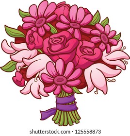 Cartoon Flower Bouquet Images, Stock Photos & Vectors | Shutterstock