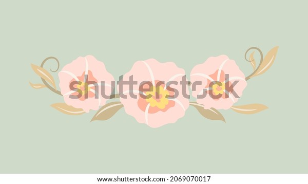 Flower desktop wallpaper, pastel spring\
background, cute\
design