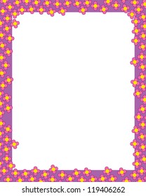 Flower Frame Illustration Children Stock Illustration 119406292 ...