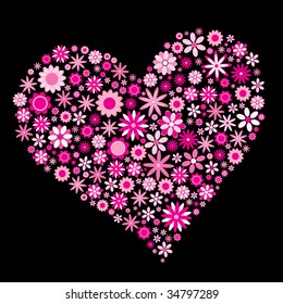 Flower heart. See vector version in my portfolio