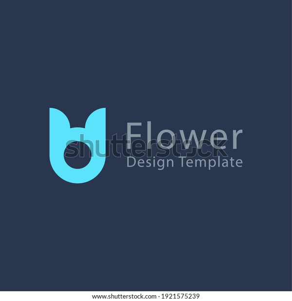 flower logo icon template
design