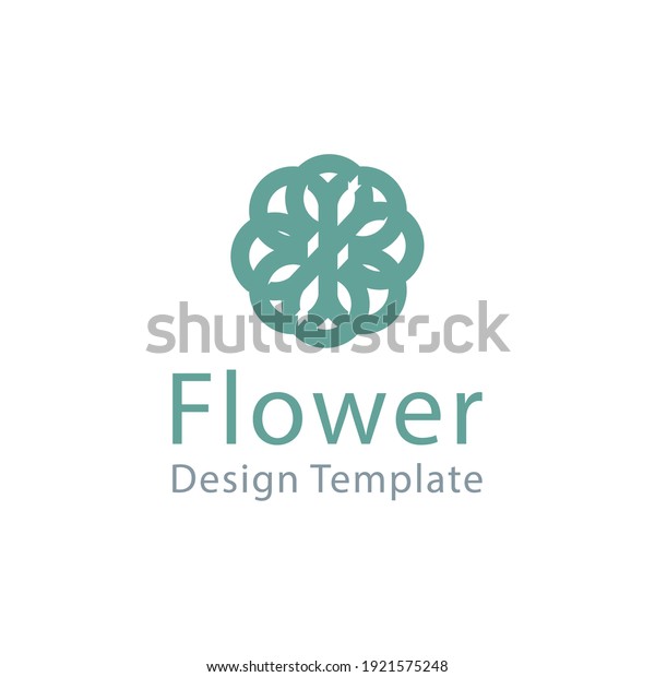 flower logo icon template\
design