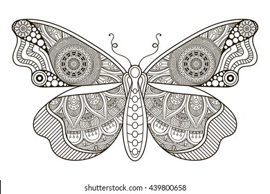 chinese butterfly coloring pages