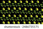 flower pattern with black background, texture