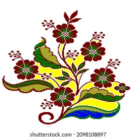Flower Pixel Art 8 Bit Stock Illustration 2098108897