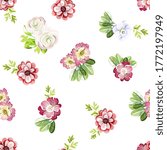 Flower print. Elegance seamless pattern.