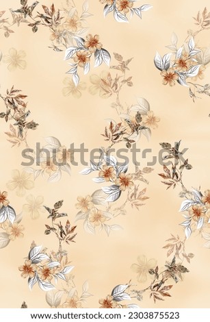 flower texstile deisgn pattern leaf