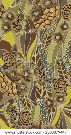 flower texstile deisgn pattern leaf