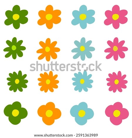  flower, vector, pattern, flowers, floral, design, illustration