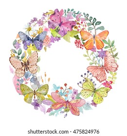 Flower watercolor illustration. Beautiful composition, good for design of Mother's Day, wedding, birthday, Easter, Valentine's Day, post card and other, Watercolor background - Powered by Shutterstock