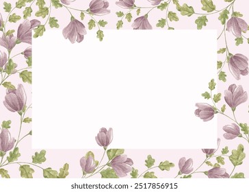 Flower wreath. Floral frame. Festive events. Wedding invitation. A set for decorating a greeting card. Vintage watercolor wreath. Event. Scrubbooking. Poster, album. - Powered by Shutterstock