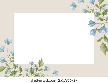 Flower wreath. Floral frame. Festive events. Wedding invitation. A set for decorating a greeting card. Vintage watercolor wreath. Event. Scrubbooking. Poster, album. - Powered by Shutterstock