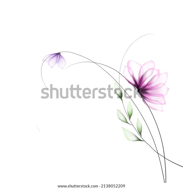 Flowers Background Illustration Art Watercolor Print Stock Illustration 2138052209 Shutterstock 