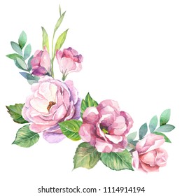 Hand Drawn Beautiful Rose Bouquet Design Stock Illustration 70626955