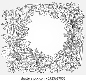 Download Sketch Flower Border High Res Stock Images Shutterstock