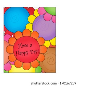 Similar Images, Stock Photos & Vectors of Flowers - Have a Happy Day