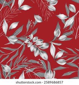 flowers pattern, repeat design pattern for textile printing factory, design for fashion.