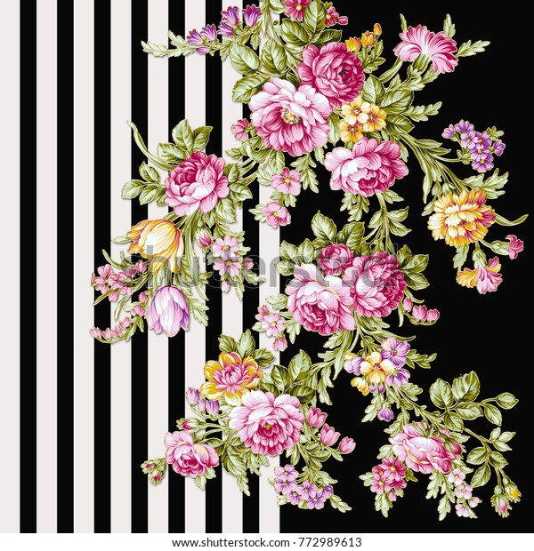 花のパターン 織物 壁紙 塗りつぶし カバー 表面 印刷 ギフトラップ スクラップブック デコパージュ シルクスカーフ のイラスト素材
