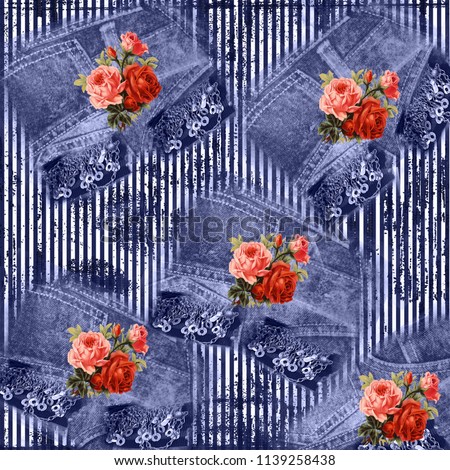 Flowers pattern;for textile, wallpaper, pattern fills, covers, surface, print, gift wrap, scrapbooking, decoupage;Silk scarf