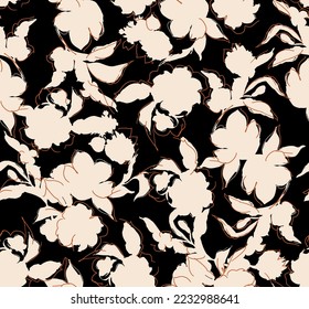 Flowers patterns. Seamless floral backdrop. - Powered by Shutterstock