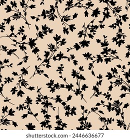 Flowers patterns. Seamless texture backdrop.