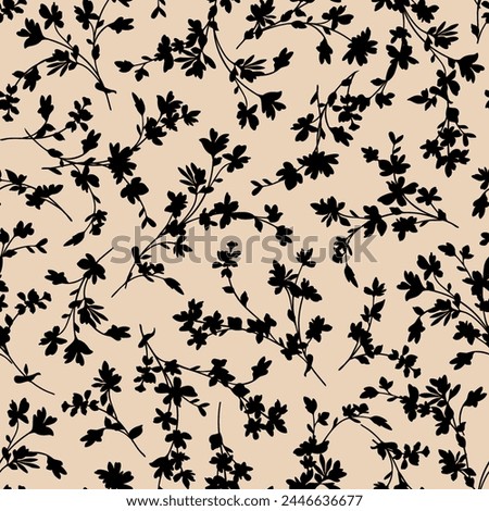 Flowers patterns. Seamless texture backdrop.