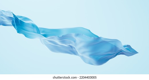 Flowing cloth background, 3d rendering. Computer digital drawing.