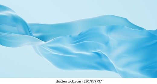 Flowing cloth background, 3d rendering. Computer digital drawing.