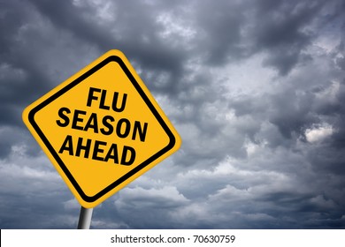 Flu Season Ahead Sign