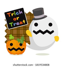Fluffy Halloween, Spooky Gentleman's Halloween Prank Greeting