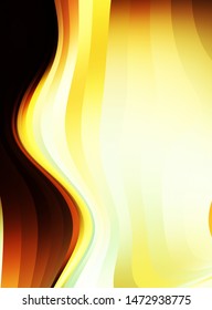 Fluid abstract background with colorful gradient. 2D illustration of modern movement.