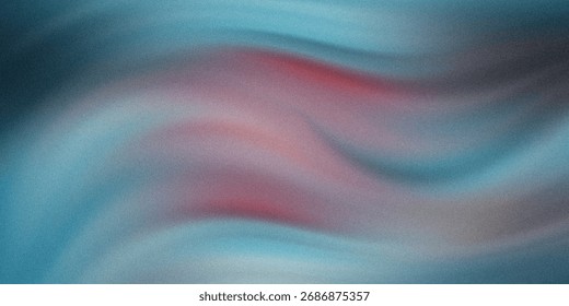 Fluid and energetic abstract background with intermingling waves of blue and red colors.