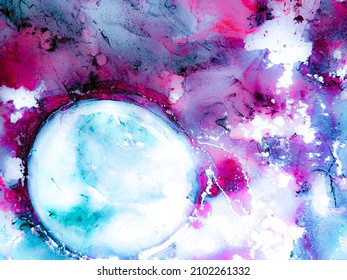 Fluid Painting  Nature Pastel  Turquoise Abstract Texture Paint  Blue Color Liquid  Turquoise Liquid  Pink Color Oil Brush  Abstract Painting  Wave 