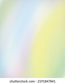 Fluid Soft Gradient Background Mobile Screensaver. Blur Semi Transparent Illustration Design With Pastel Rainbow Color. Abstract Light Blue, White, Yellow, And Green Wallpaper.