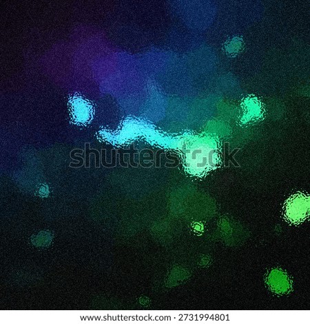 Fluorescent microscopy image highlighting cellular components with vibrant staining.