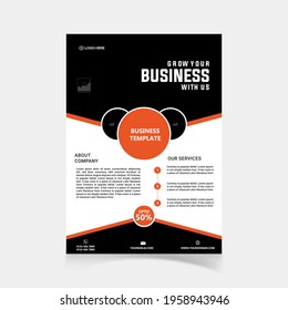 Flyer Design, Business Brochure Template, A4 Flyer, Single Page Flyer Design