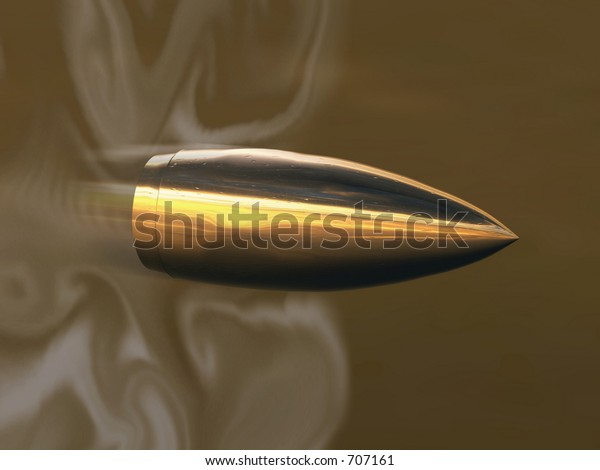 Flying Bullet Stock Illustration 707161