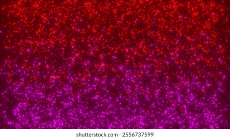 Flying Colored Particles on black background. Dust light shine particles flying bokeh. Abstract Particle for Award, Luxury, Water, celebration, Snow. An Abstract Glitter Background.