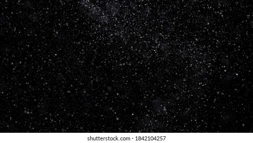 Flying Dust Particles On Black Background Stock Illustration 1842104257 ...