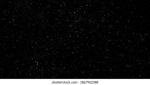 Flying dust particles on a black background - Shutterstock ID 1867962388