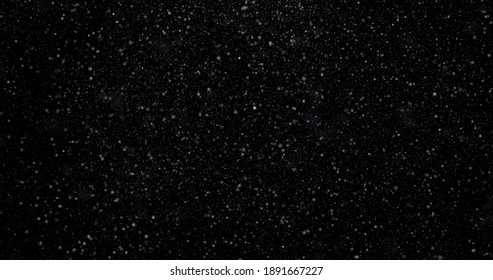 Flying Dust Particles On Black Background Stock Illustration 1891667227 ...