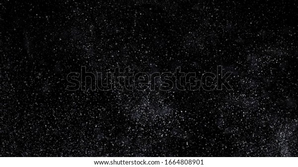 Flying Dust Particles On Black Background Stock Illustration 1664808901 ...