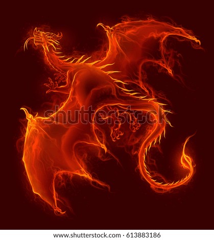 flying fire dragon em