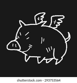 Flying Pig Doodle