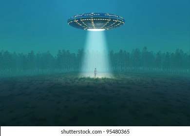 flying saucer arrived