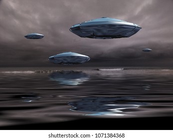 71 Flying saucer over lake Images, Stock Photos & Vectors | Shutterstock