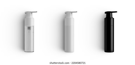 Foaming Soap Dispenser Cosmetic Bottle 3D-Rendering