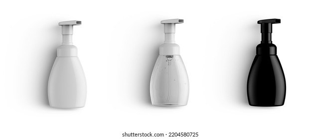 Foaming Soap Dispenser Cosmetic Bottle 3D-Rendering